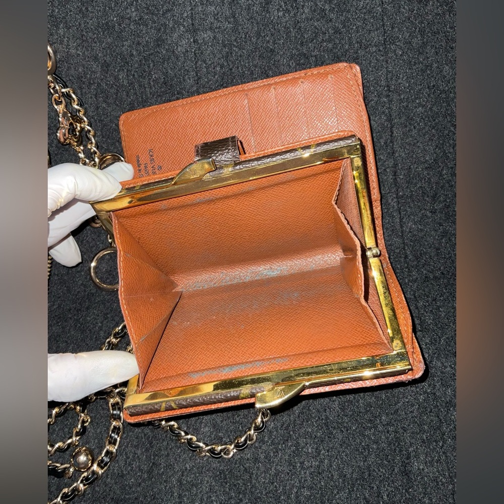 ✅LV CLUTCH+KISSLOCK WALLET AUTHENTIC DEAL LOUIS VUITTON - Picture 13 of 14